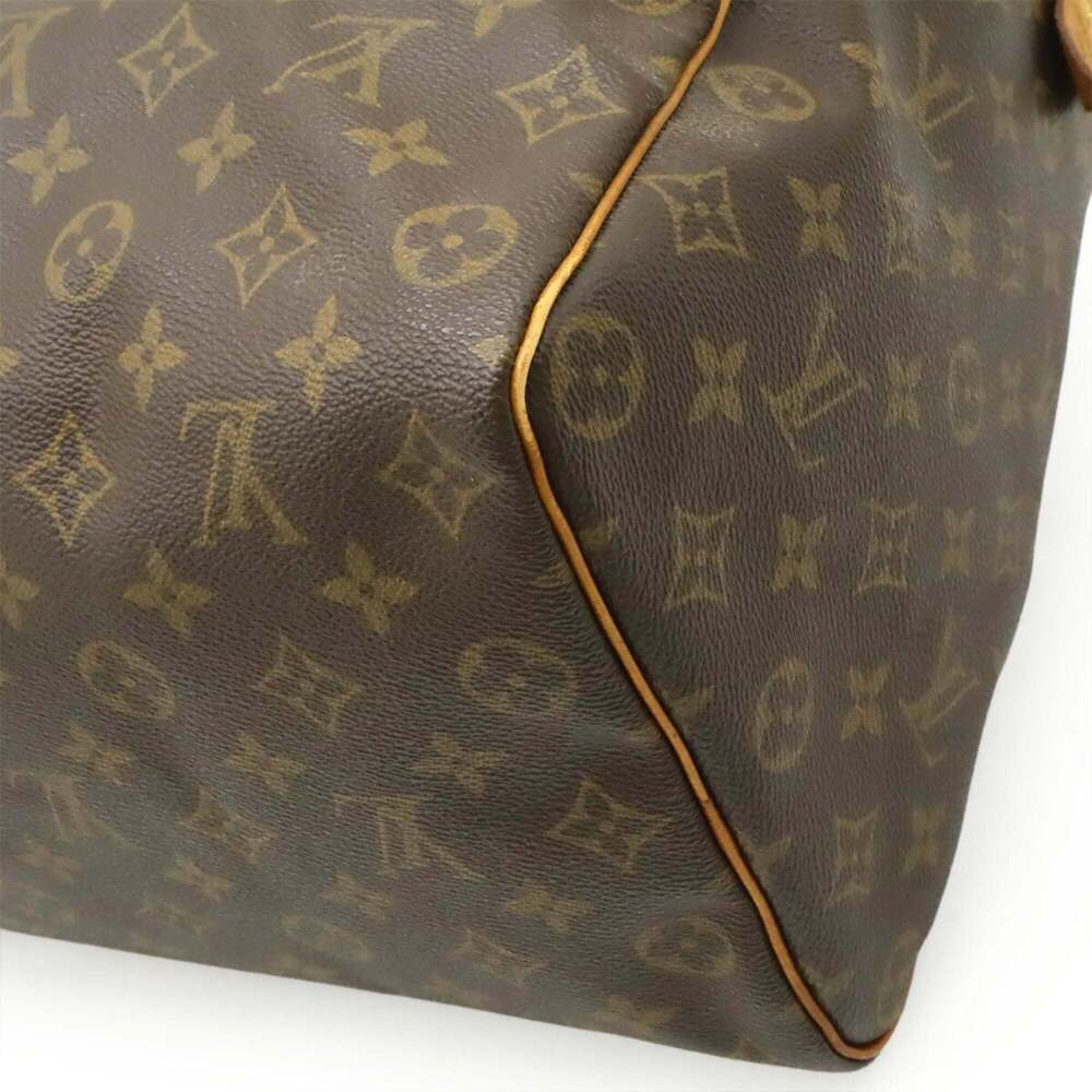 LOUIS VUITTON Brown Monogram Speedy 35 Boston Bag - Picture 4 of 9